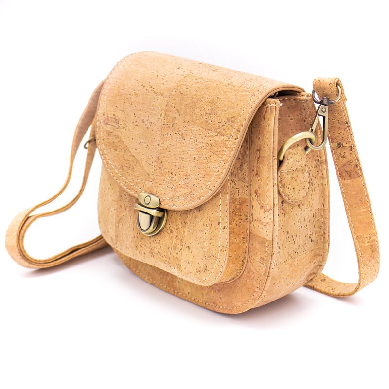 Kurken crossbody tas goud Duurzaamheidskompas